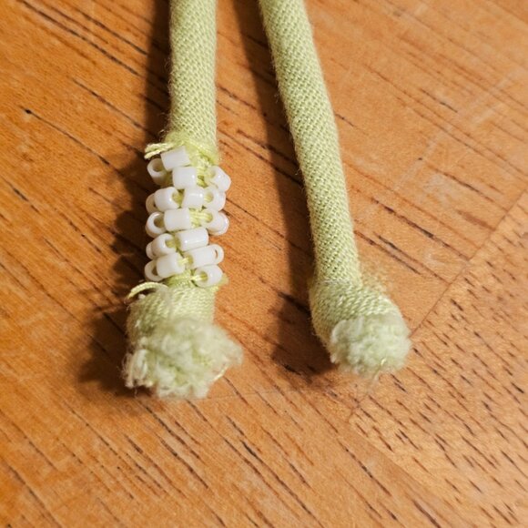 Anthropologie Twist Front Flutter Sleeve Cropped Linen Shirt Size XL, Lime Green - Picture 9 of 12